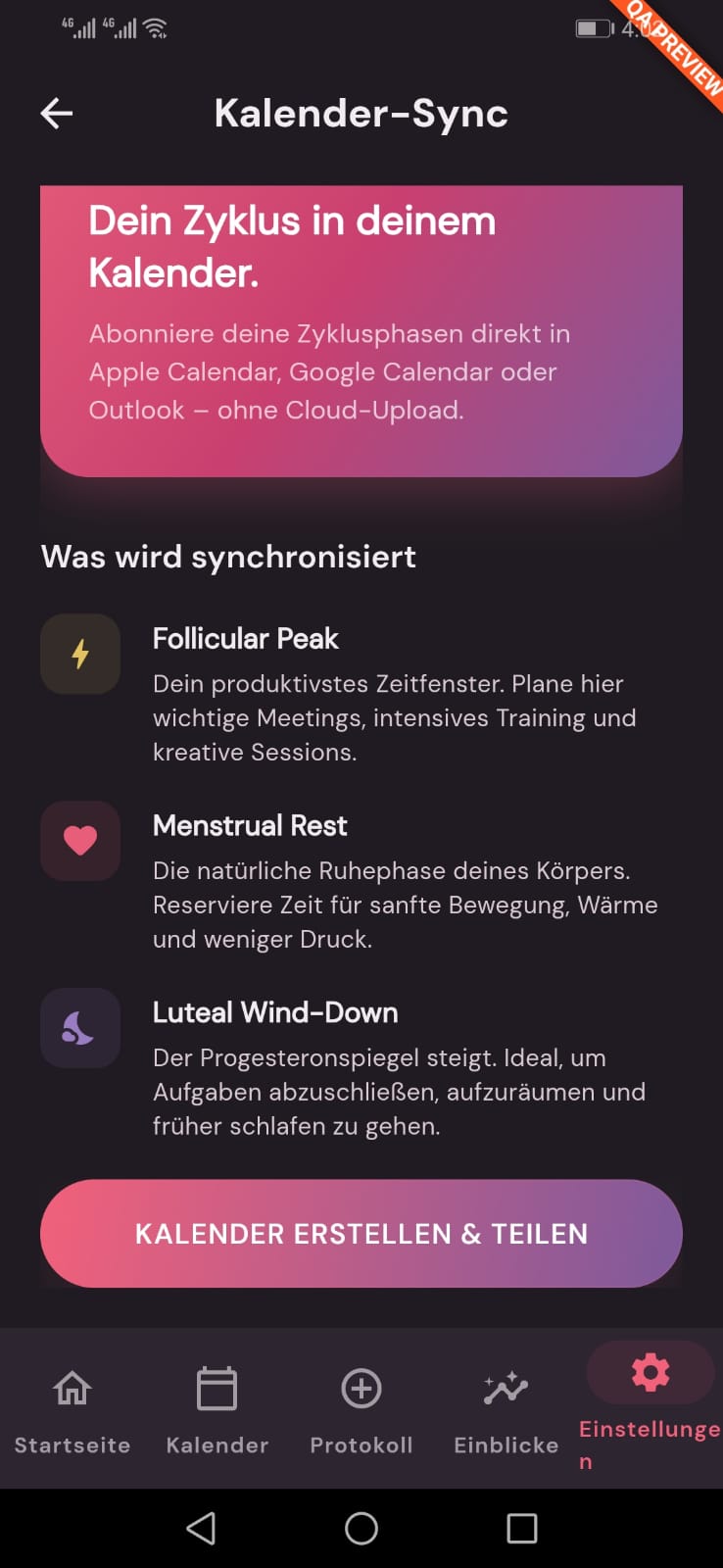Luna Log Screen